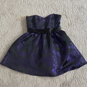 Forever 21 Black and Purple Formal cocktail Dress